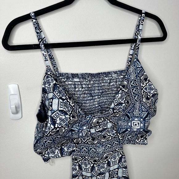 George Women's Cut-Out Wide Leg Pattern Jumpsuit XL - Picture 3 of 13